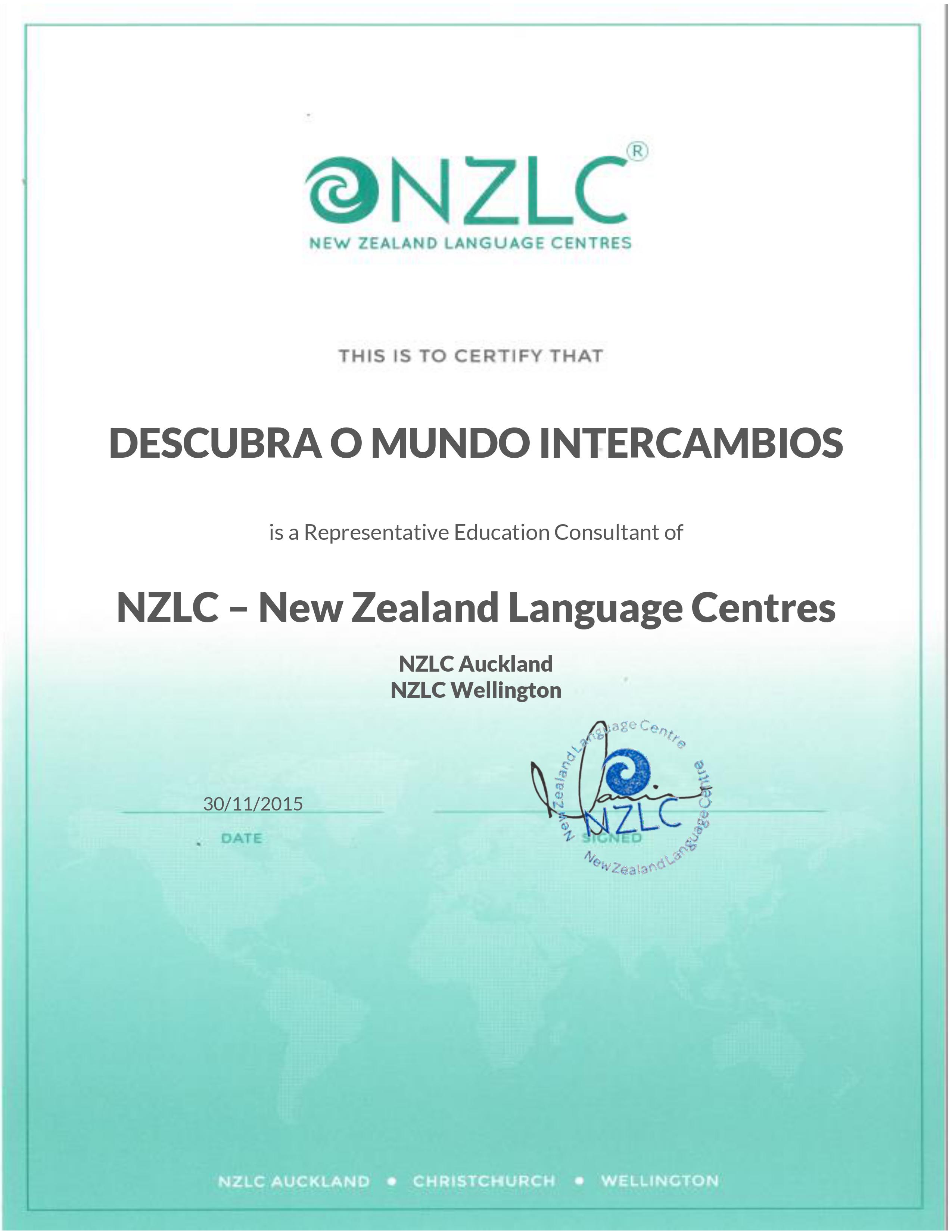 Descubra o Mundo é um agente autorizado da NZLC Wellington
